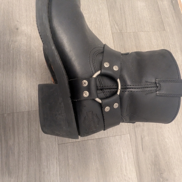 Vintage Size 11 Harley Davidson Leather Biker Boots - Picture 6 of 8